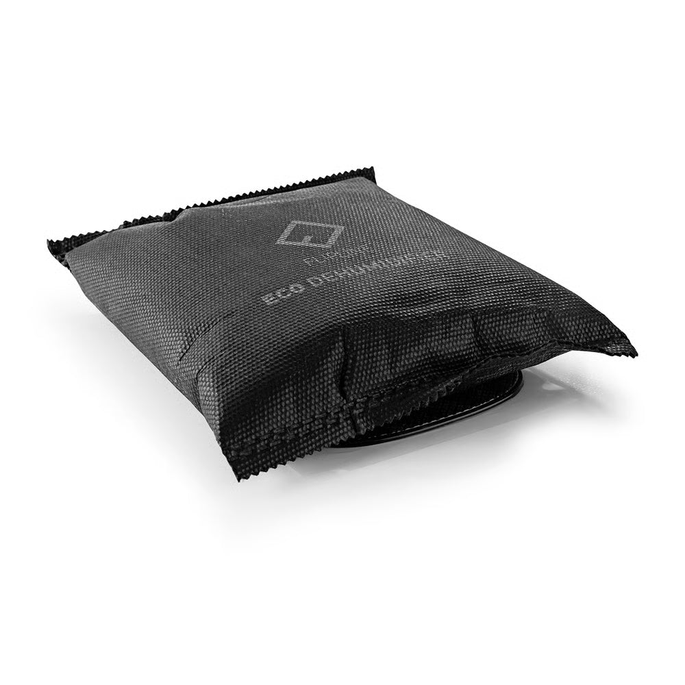 Flipline Auto Luftentfeuchter 0,5kg schwarzer Beutel zur Feuchtigkeits- und Schimmelvermeidung im Auto, Made in Germany.