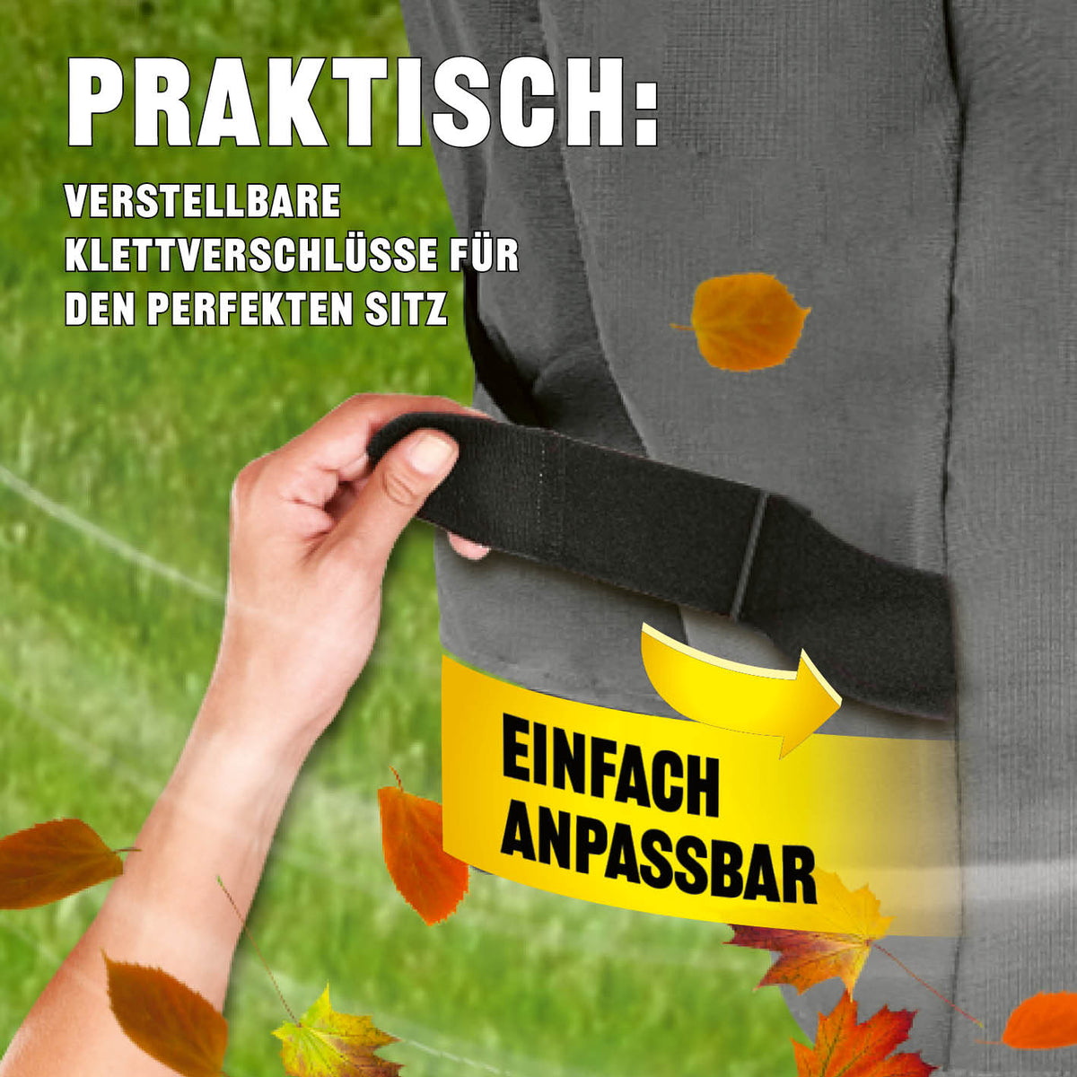 Premium Wetterschutzhaube - 78 x 130 x 118 cm mit verstellbaren Klettverschlüssen für optimalen Sitz und Wetterschutz.