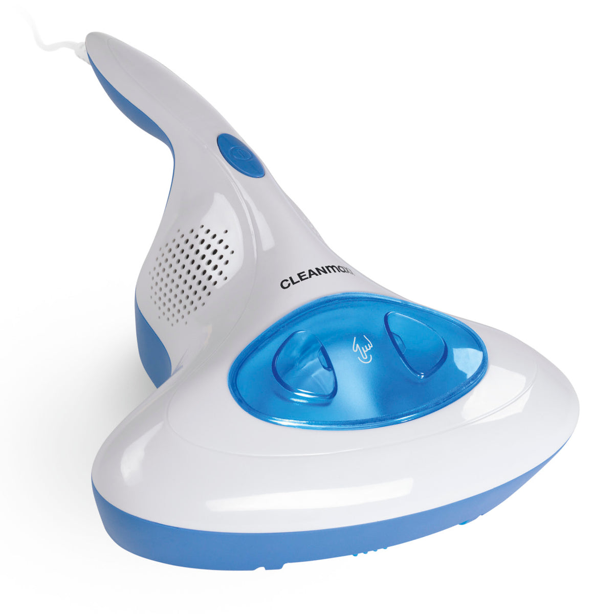 Milbensauger Vibration - blau/weiß mit EPA-Filter und UV-C-Licht zur effektiven Milben- und Allergene-Entfernung.