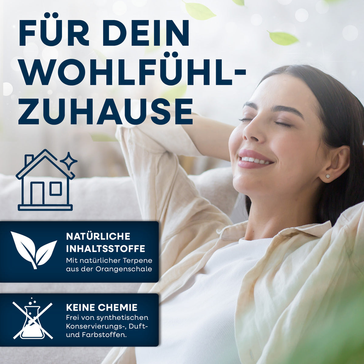Orangenreiniger - 2 x 500 ml Konzentrat inkl. Sprühflasche bewirkt natürliche Frische ohne synthetische Zusätze für ein angenehmes Zuhause.