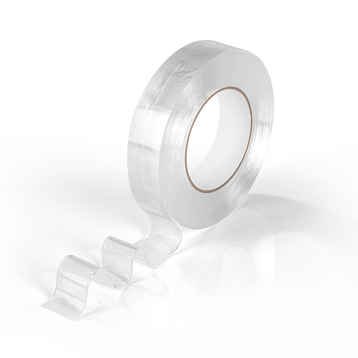 Spurenloses Klebeband - 5 m als transparente Kleberolle mit abrollbarem Streifen