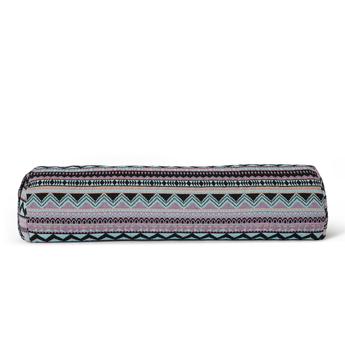 Yoga-Bolster Tarik - gefüllt mit Bio-Dinkelspelz - 68 x 22 x 22 cm - Style 12, gemustertes Yogakissen