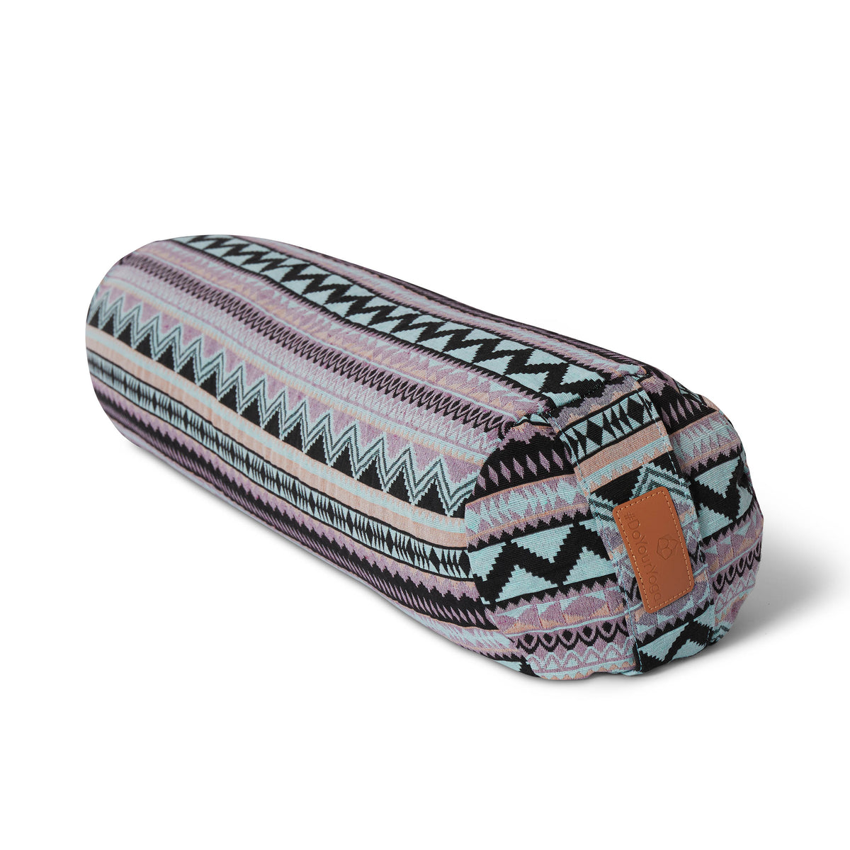 Yoga-Bolster Tarik - gefüllt mit Bio-Buchweizenschalen - 68 x 22 x 22 cm - Style 12
