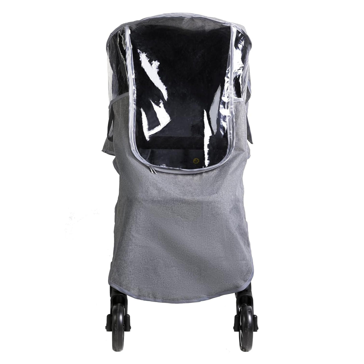 Kinderwagen-Regenschutz mit Reißverschluss - Ein universal einsetzbarer Schutz vor Regen mit klarem Sichtfenster für Kinderwagen.