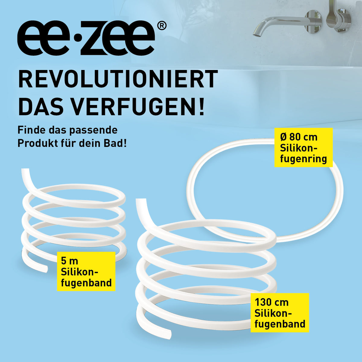 Fugenring 80 cm für WC/Urinal in Galerieposition 7, quadratisch 1417x1417, zeigt Silikonfugenmaß und Produktdetails.