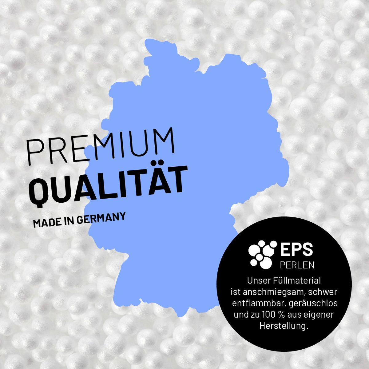 Sitzsack Classic XXL (380 L) - indoor & outdoor - Special Edition Wave mit anschmiegsamen, schwer entflammbaren EPS-Perlen aus eigener Herstellung.