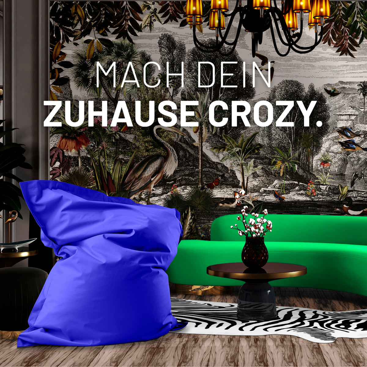 Sitzsack Classic XXL (380 L) Royalblau als bequemer Indoor- und Outdoor-Sitzsack mit modernem Design und robustem Material.