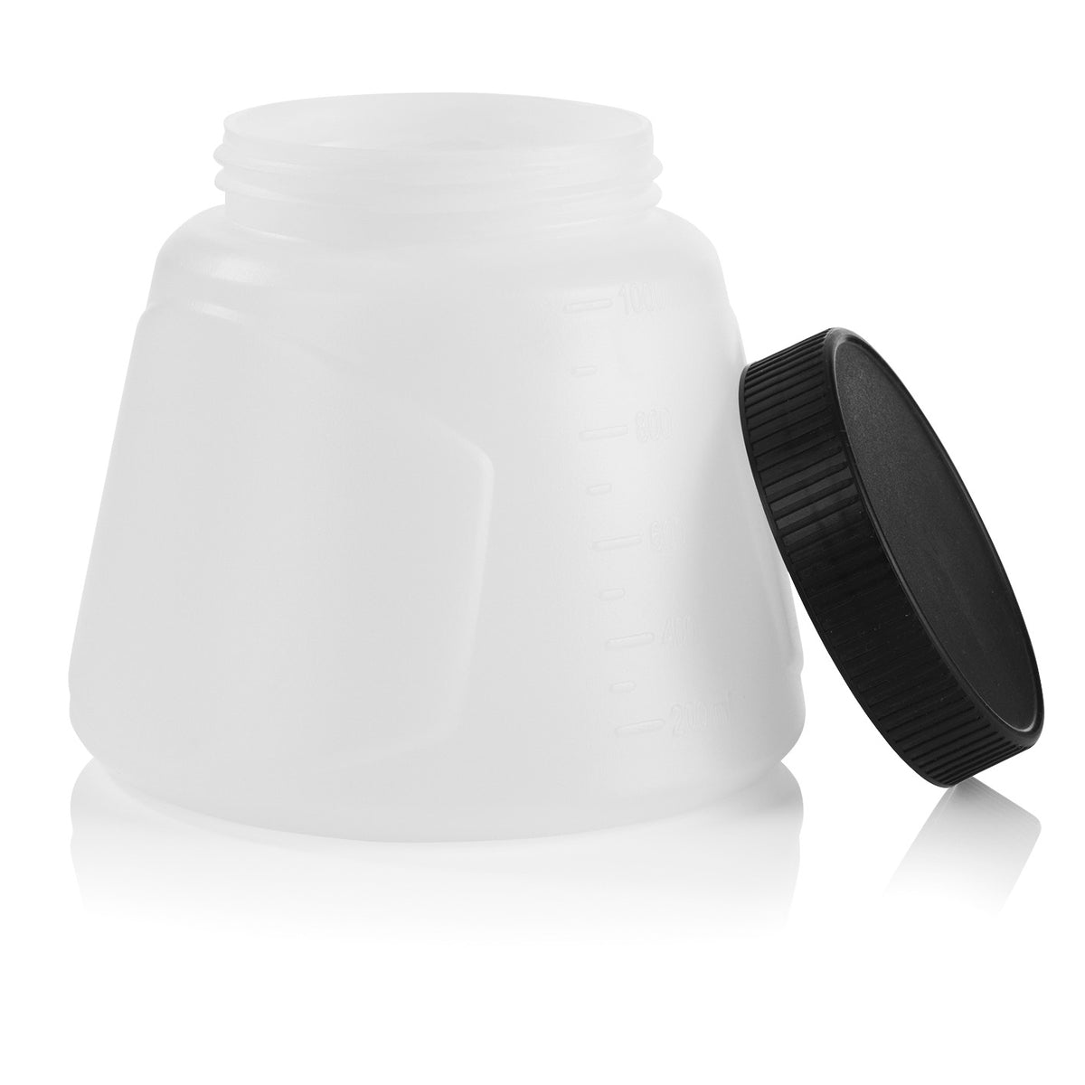 Farbbehälter - 1000 ml - Für Akku-Farbpistole (03571) mit Deckel, leicht zu reinigen, auch als Messbecher und Aufbewahrung geeignet.
