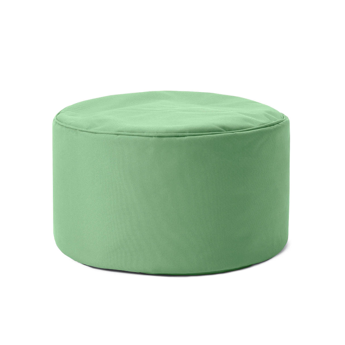 Sitzsack-Hocker/Pouf (50 L) - indoor & outdoor - Pastell Grün, leicht, langlebig und vielseitig als Sitzhocker oder Fußschemel einsetzbar.
