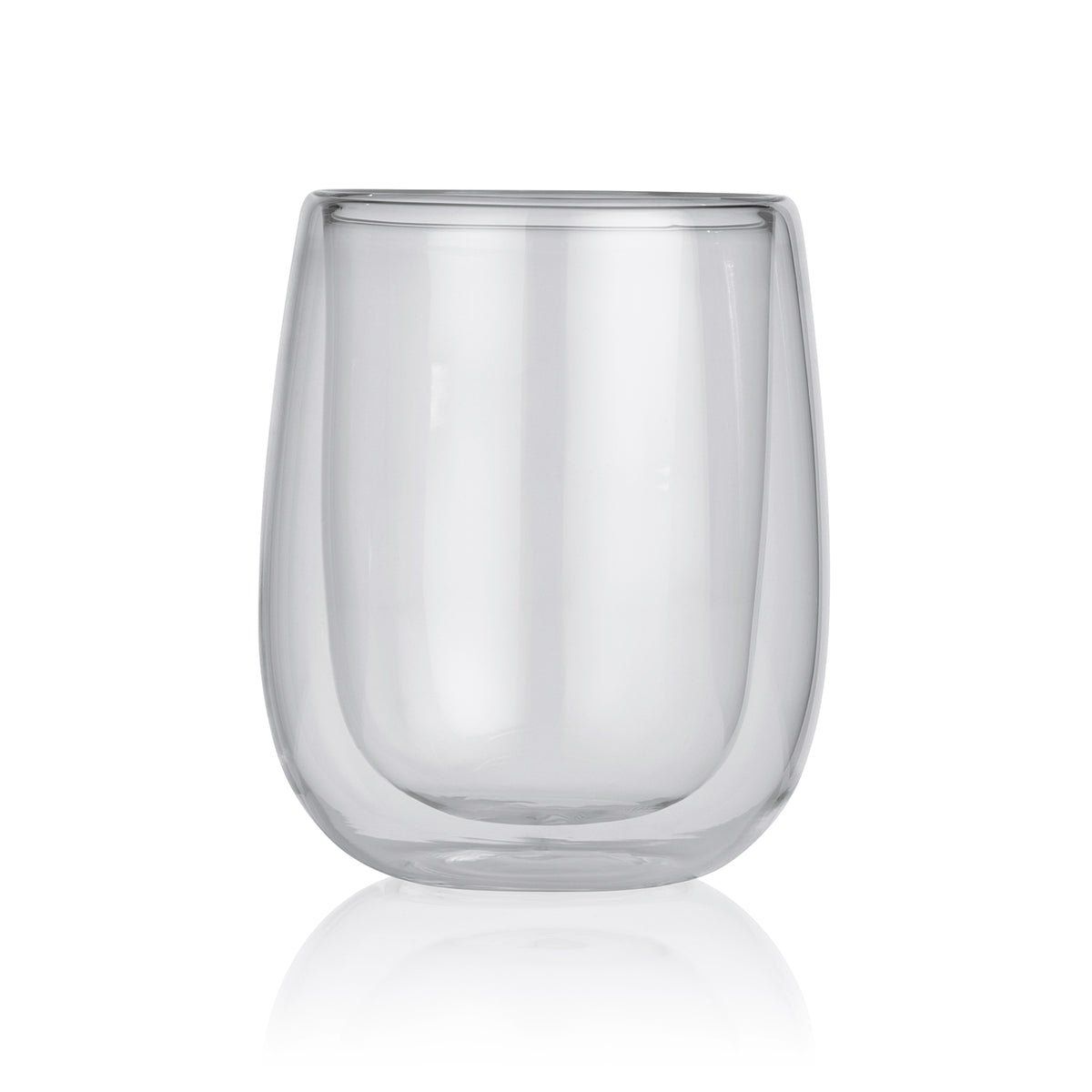 Thermoglas Set 4-tlg. - je 2x Cappuccino & Latte Macchiato, doppelwandiges Borosilikatglas, wärmeisolierend, ca. 250-350 ml.