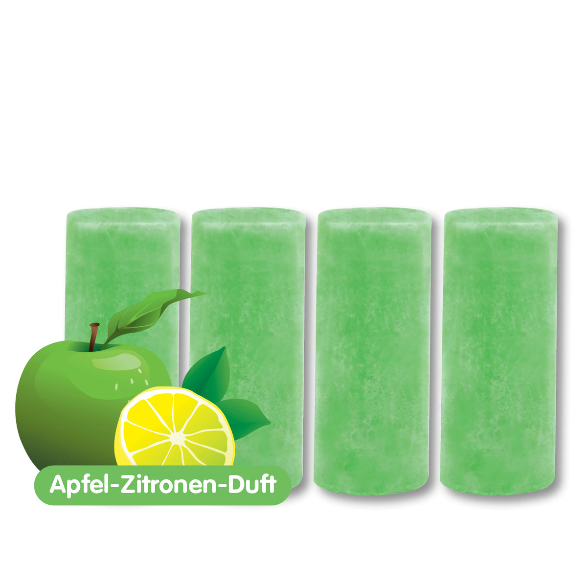 Abfluss-Fee Duftstein für LED-Abflussstopfen mit Apfel-Zitronen-Duft zur Geruchsreduzierung und Reinigung des Abflusses.