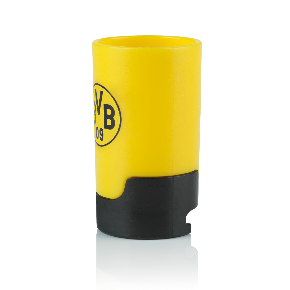 Bier-Aufbereiter im BVB-Design - 3er-Set, gelber Flaschenaufsatz für kohlensäurehaltige Getränke, verhindert Insektenkontakt.