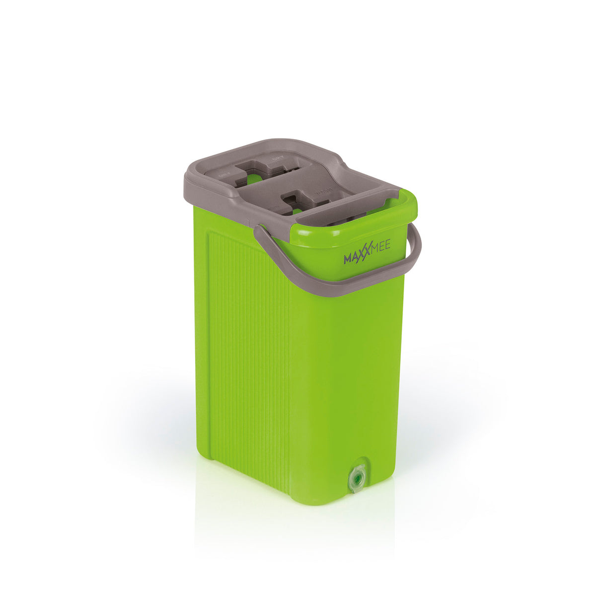 Komfort-Mopp Smart 7,5 l Eimer mit 2-Kammer-System in limegreen für einfaches Auswringen ohne Bücken und schonend für alle Böden.