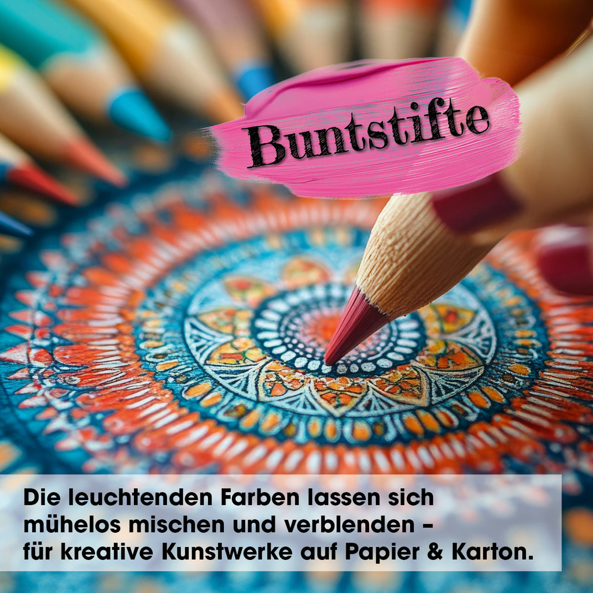 Mal- und Zeichenkoffer - 145-tlg. mit hochwertigen Buntstiften für detailreiche, lebendige Kunstwerke auf Papier und Karton.
