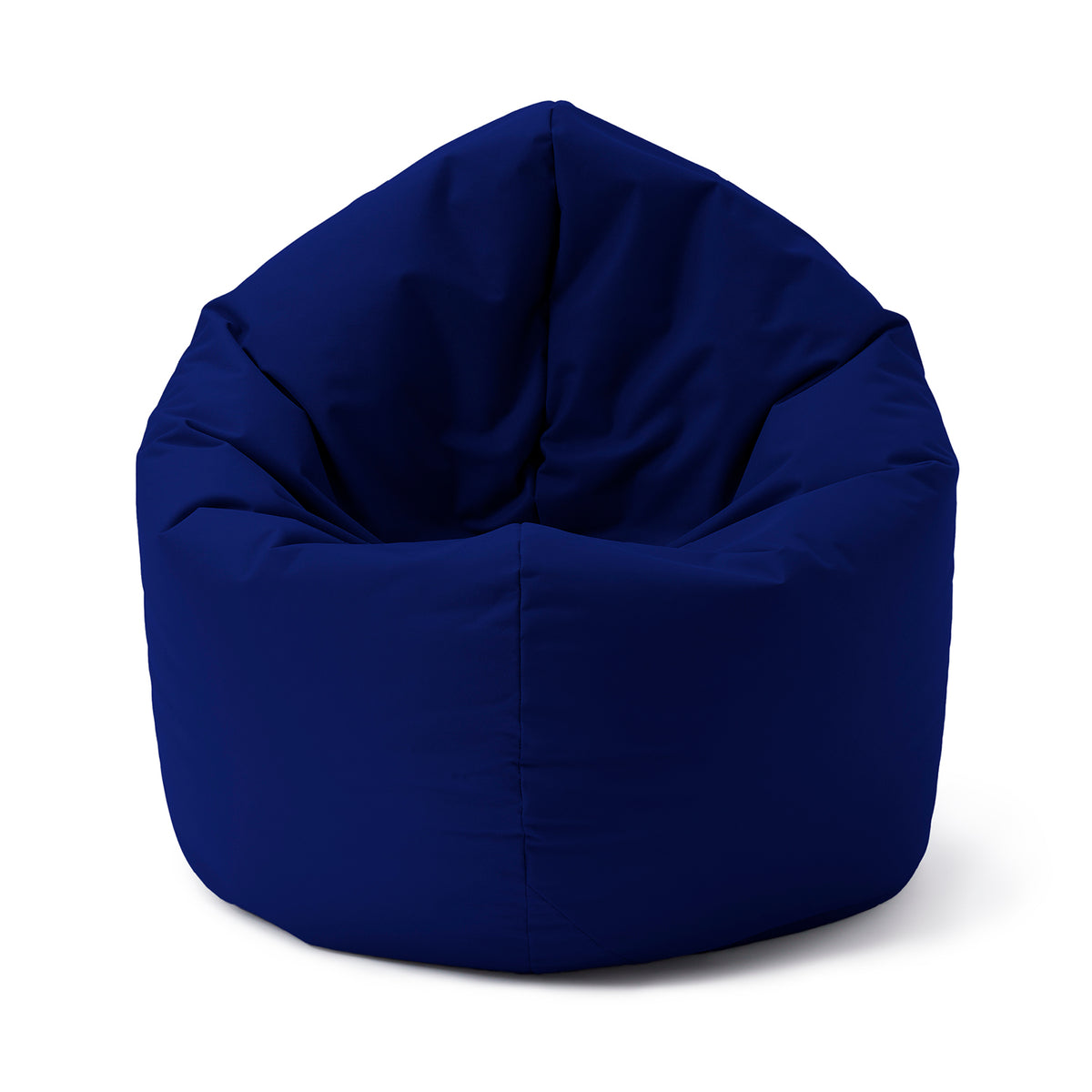 Sitzsack Drops (300 L) Dunkelblau, leicht, wetterfest, für drinnen & draußen, mit pflegeleichtem Material und verdecktem Reißverschluss.