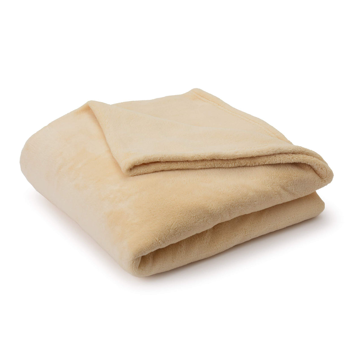 Kuscheldecke - 150x200 cm - Sofadecke & Tagesdecke in Beige aus weichem Coral-Fleece, vielseitig, pflegeleicht und waschbar bei 30°C.