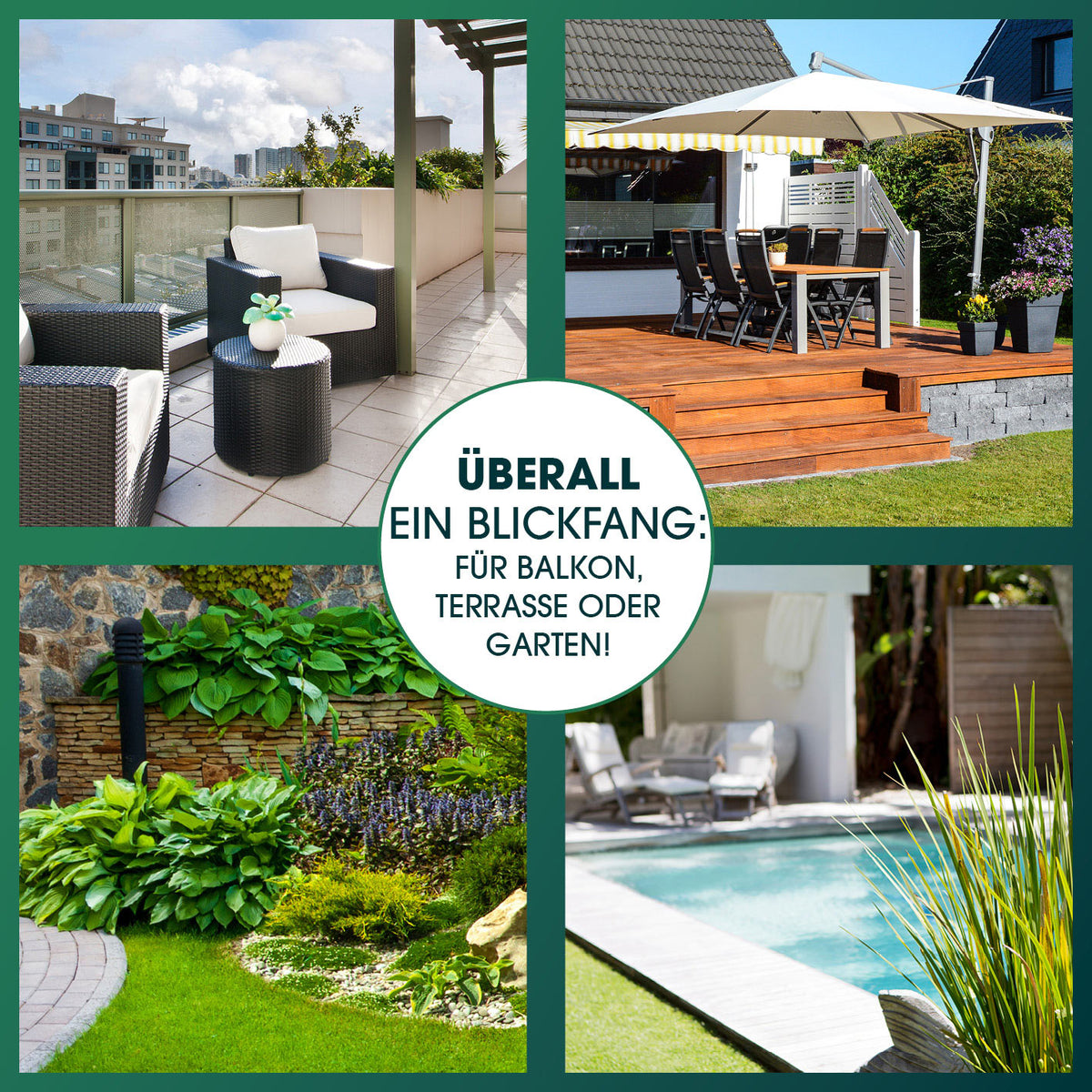 Solar-Dekokugel mit Farbwechsel - 2er-Set als dekorative LED-Leuchte für Balkon, Terrasse und Garten, wetterbeständig und solarbetrieben.
