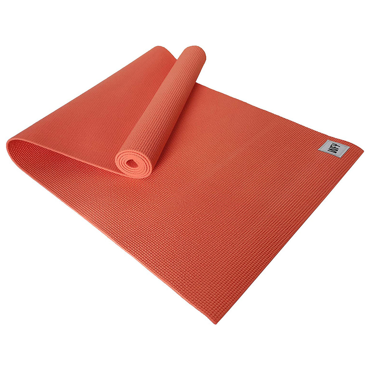 Fitnessmatte Yogamatte "Annapurna Comfort" - 183 x 61 cm, rutschfest, weich, pflegeleicht, ideal für Pilates und Workout in Orange.