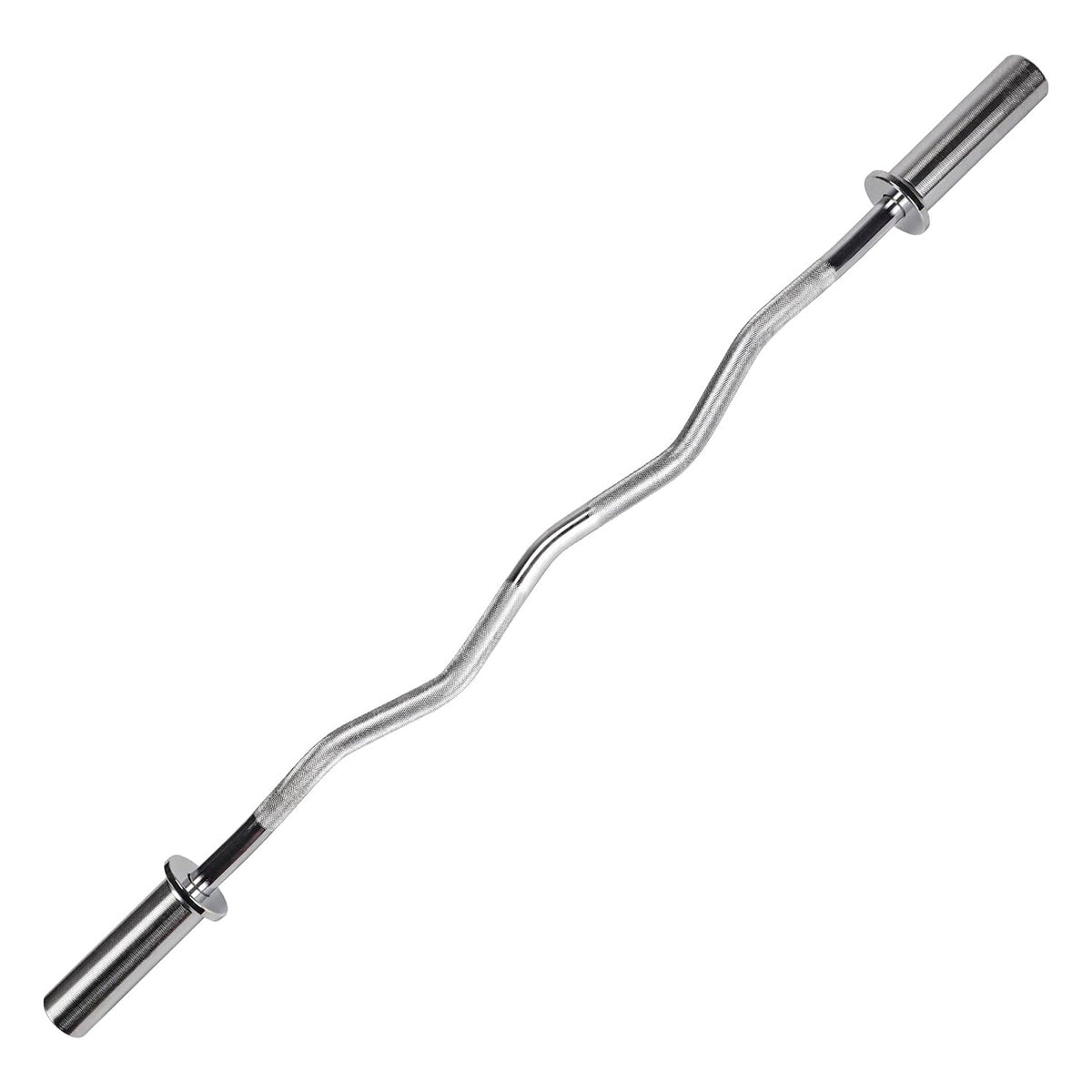 Curlstange - Gebogene Hantelstange aus Gusseisen, 25 mm Durchmesser, für vielseitiges Krafttraining im Home-Gym oder Fitnessstudio.