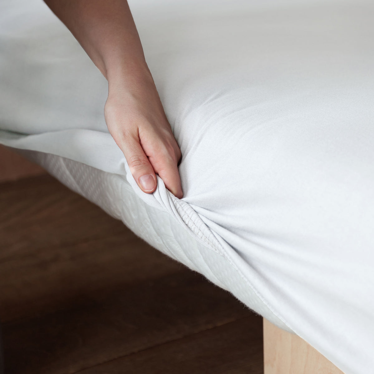 Comfort Jersey Spannbettlaken 160 g/m² 100% Baumwolle Weiß, elastisch mit Rundum-Gummizug, steghöhe bis 25 cm, OEKO-TEX zertifiziert.