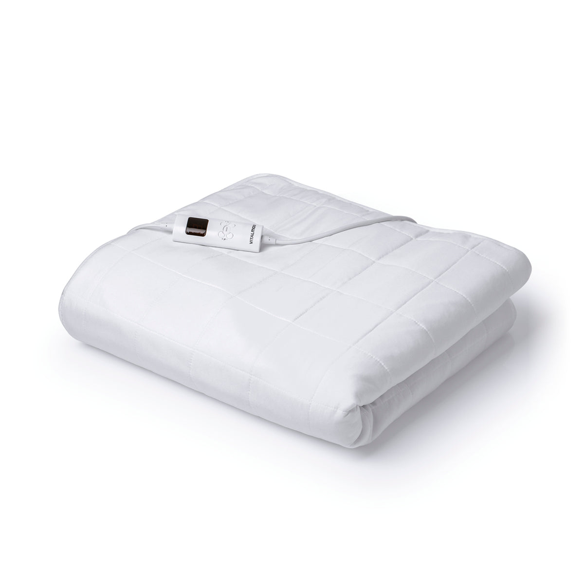 Wärmeunterbett - 9 Wärmestufen - 200x95x30cm - weiß, wärmendes Unterbett mit Timer und Gummizug für Einzelbetten.