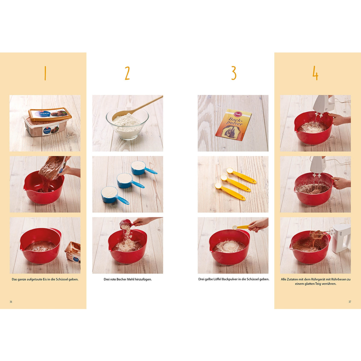 Rezeptbuch Ergänzungsexemplar Band 8 zeigt Schritt-für-Schritt Anleitung zum Backen kreativer Motivkuchen für Kinder ab 3 Jahren.
