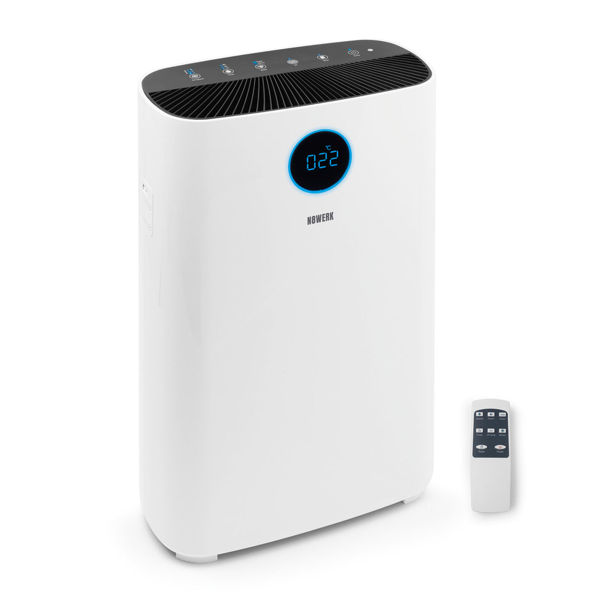 Luftreiniger M - HEPA H14 mit 6-fach-Filtersystem, PM2,5-Display und Wifi-Steuerung, ideal für Allergiker zur Luftreinigung.