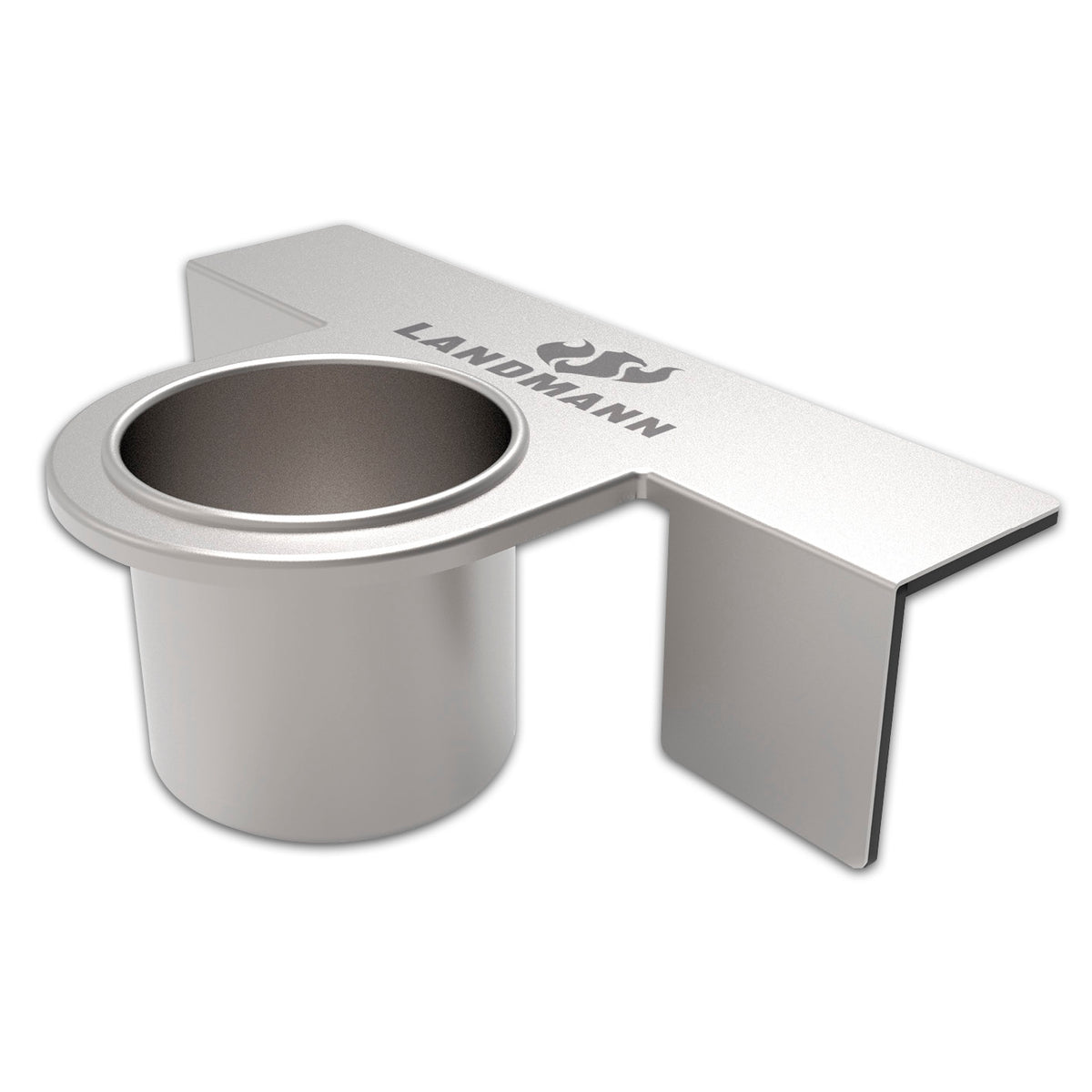 Magnet-Flaschenhalter für Grill aus Edelstahl mit starkem Magnet für Flaschen bis 0,5L und praktische Ablagefläche.