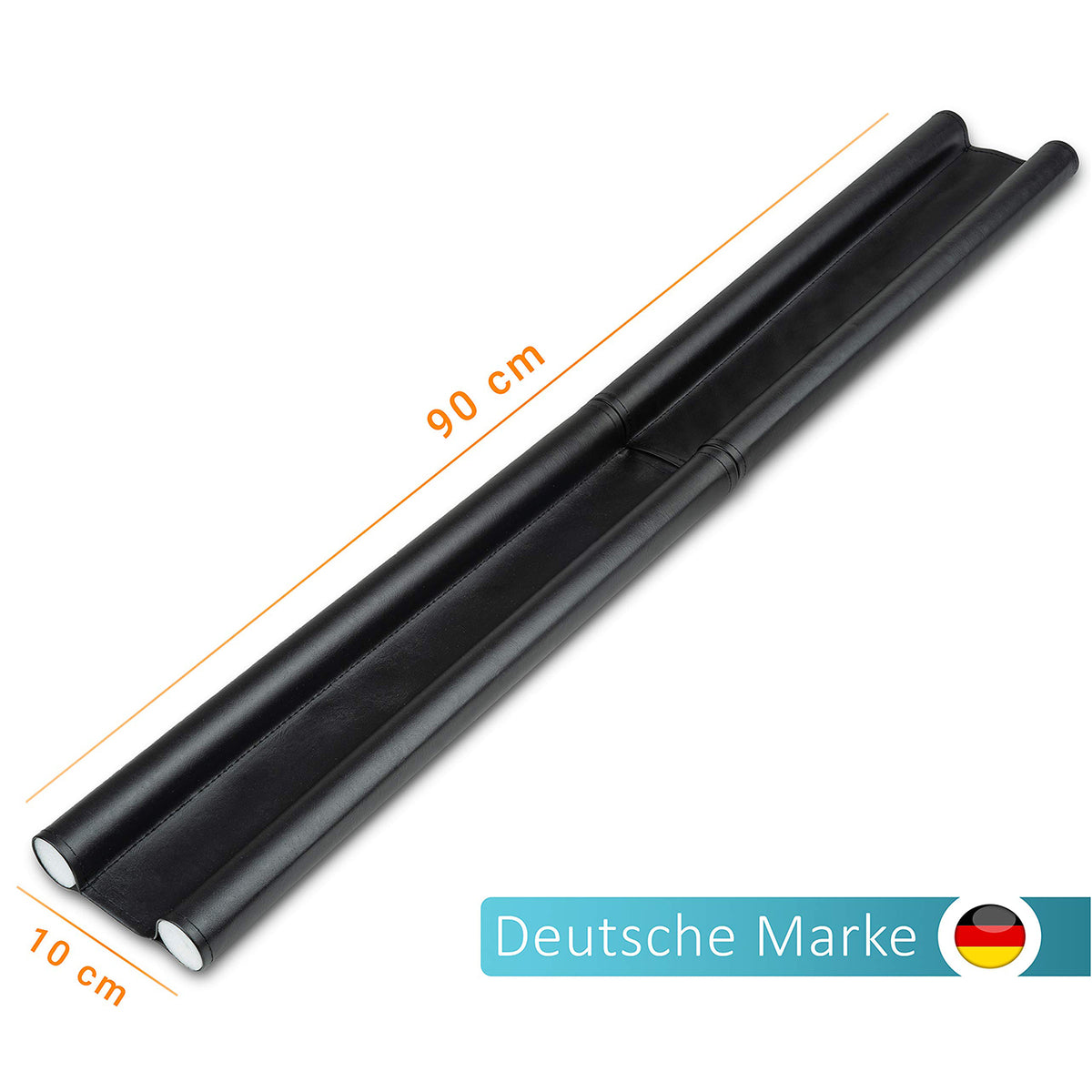 Zugluftstopper für Türen 2er-Set, 90 cm lang, schützt vor Zugluft, Kälte, Lärm und Ungeziefer, einfache Montage und zuschneidbar.