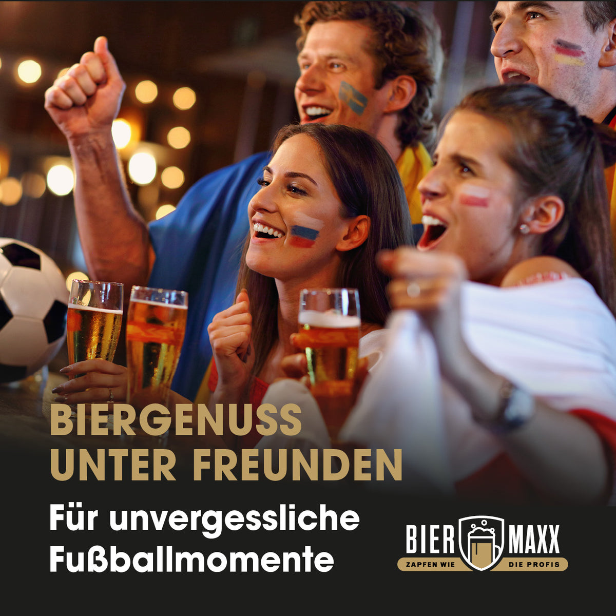 Bierzapfanlage - Zapfen wie die Profis für frisches Fassbier und unvergessliche Fußballmomente mit Freunden genießen.
