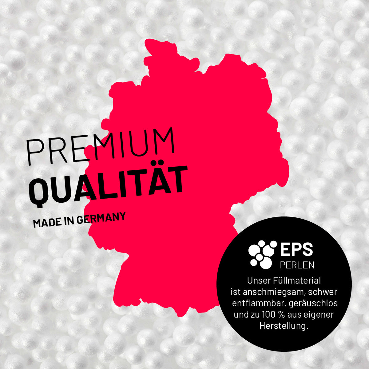 Football-Sitzsack (300 L) - indoor & outdoor mit hochwertiger EPS-Füllung, nachhaltig in Deutschland hergestellt, langlebig und ergonomisch.
