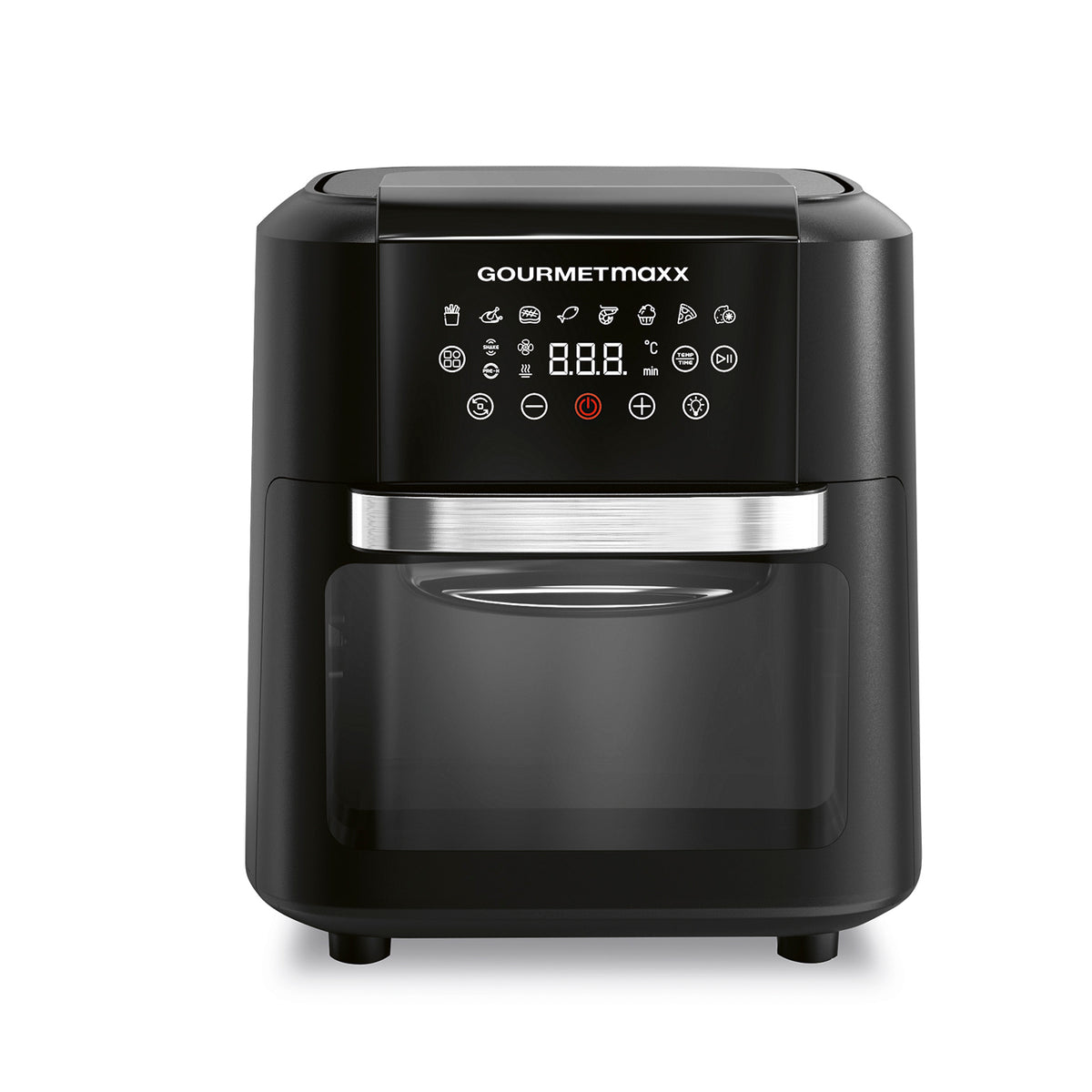 4in1-Heißluftfritteuse mit Touchdisplay - 11 L, XXL-Garraum, fettarmes Garen, Timer, Shake-Reminder, automatische Abschaltung