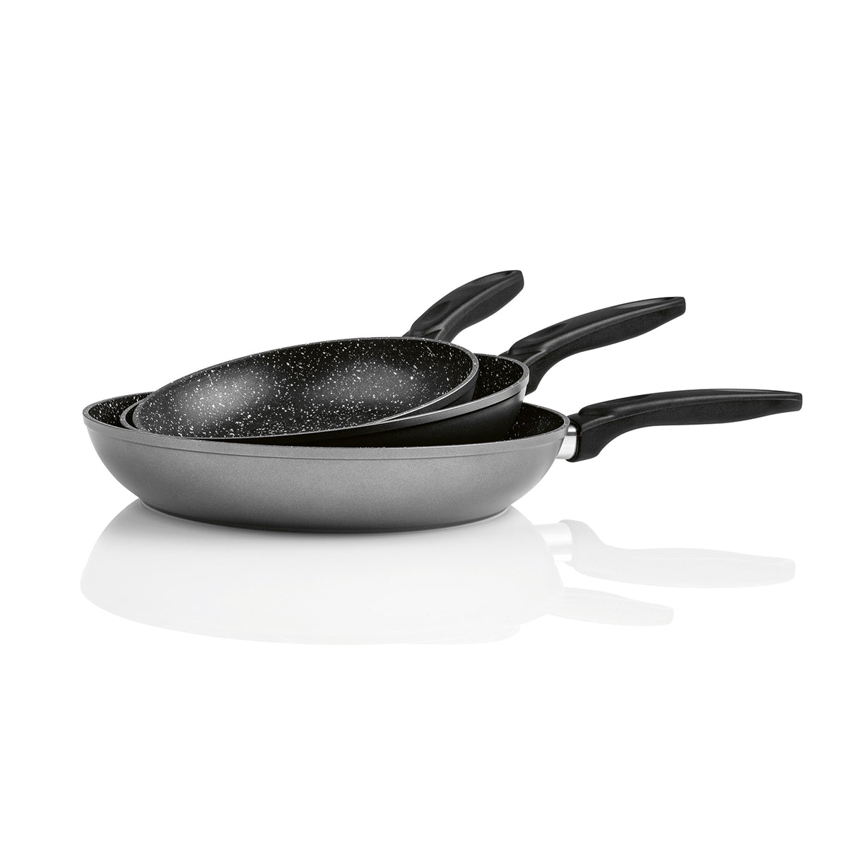 Aluminium-Pfanne mit Cool-Touch-Griff - Geschmiedet - 28 cm mit 2-fach-Antihaftbeschichtung für leichtes Braten und sicheres Handling.