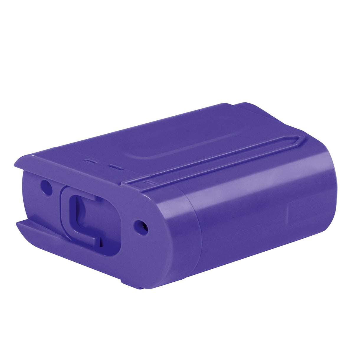 Ersatz-Akku für Akku-Zyklon-Staubsauger - lila, kompatibel mit MAXXMEE 25,9V Akku, lila/silber, langlebig und leistungsstark.