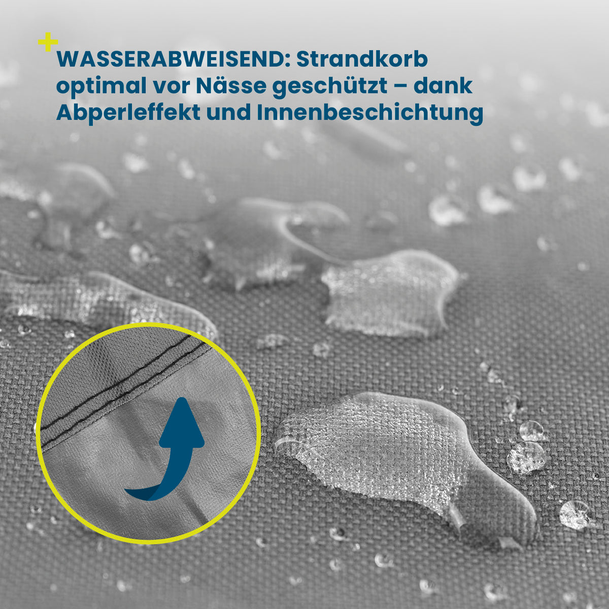 Strandkorb Schutzhülle L/XL grau, wasserfest, robust, 600D Kunststoffgewebe, atmungsaktiv mit Ventilationsfenstern, wetter- und UV-beständig.