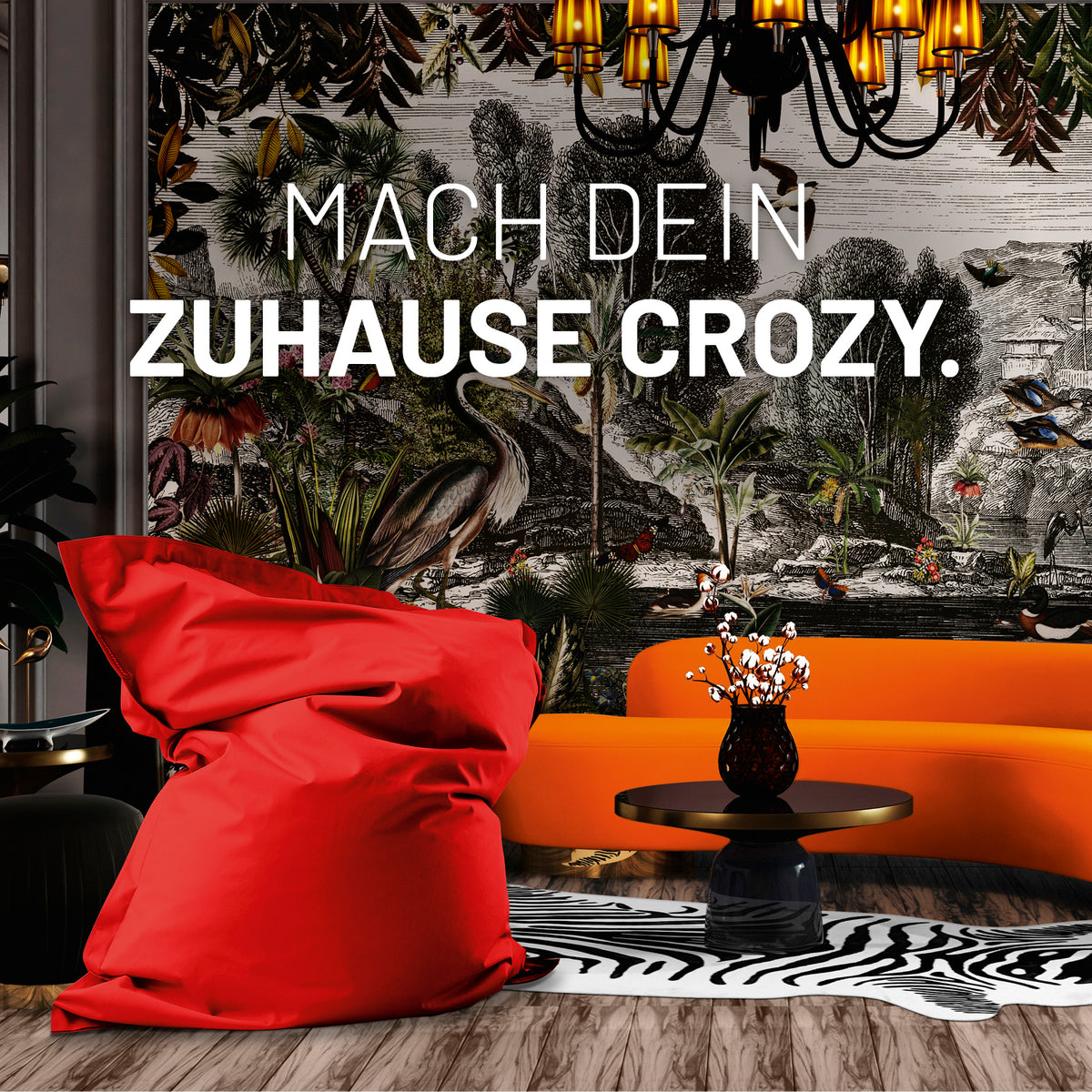 Sitzsack Classic XXL (380 L) Rot, modern, indoor & outdoor, pflegeleicht, robust mit verdecktem Reißverschluss und großer Füllmenge.