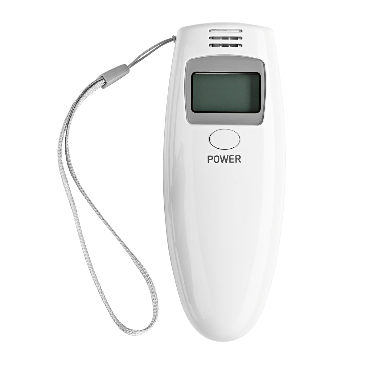 Alkoholtester mit LCD-Display, kompakt, leicht bedienbar mit akustischem Signal und automatischer Abschaltung für schnelle Messungen.