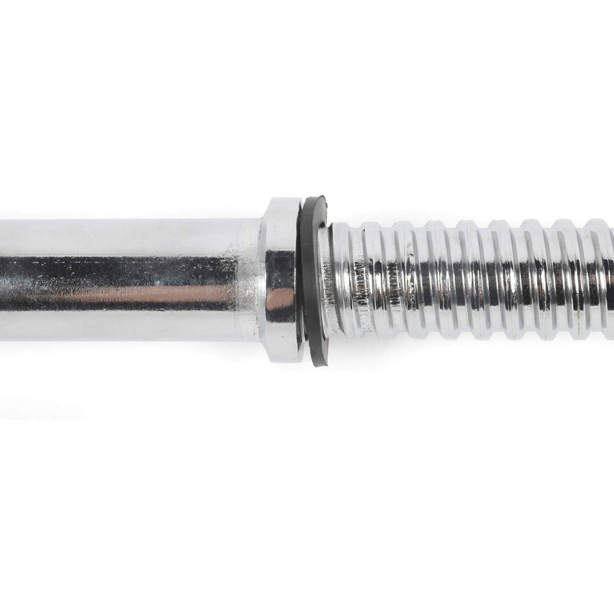 Langhantel-Stange - 120 cm aus Gusseisen mit 25 mm Durchmesser, rutschfest, Schraubverschluss, geeignet für Fitness- und Krafttraining.