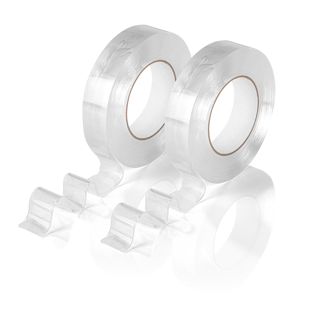 Spurenloses Klebeband - 5 m - 2er-Set transparent in zwei Rollen