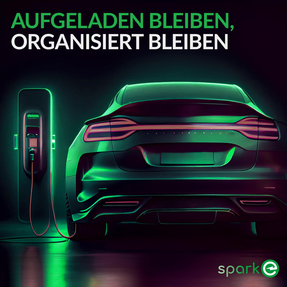 EV-Ladekabel Halterung - Typ 2 - Silber zur ordentlichen und sicheren Befestigung von Ladekabeln an der Wand für Elektrofahrzeuge.