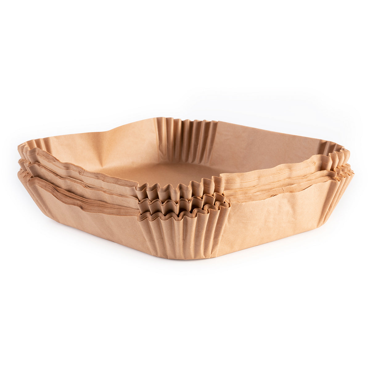 Backpapier-Schalen für Heißluft-Fritteusen - 100 Stück - 23 x 23 x 4,5 cm