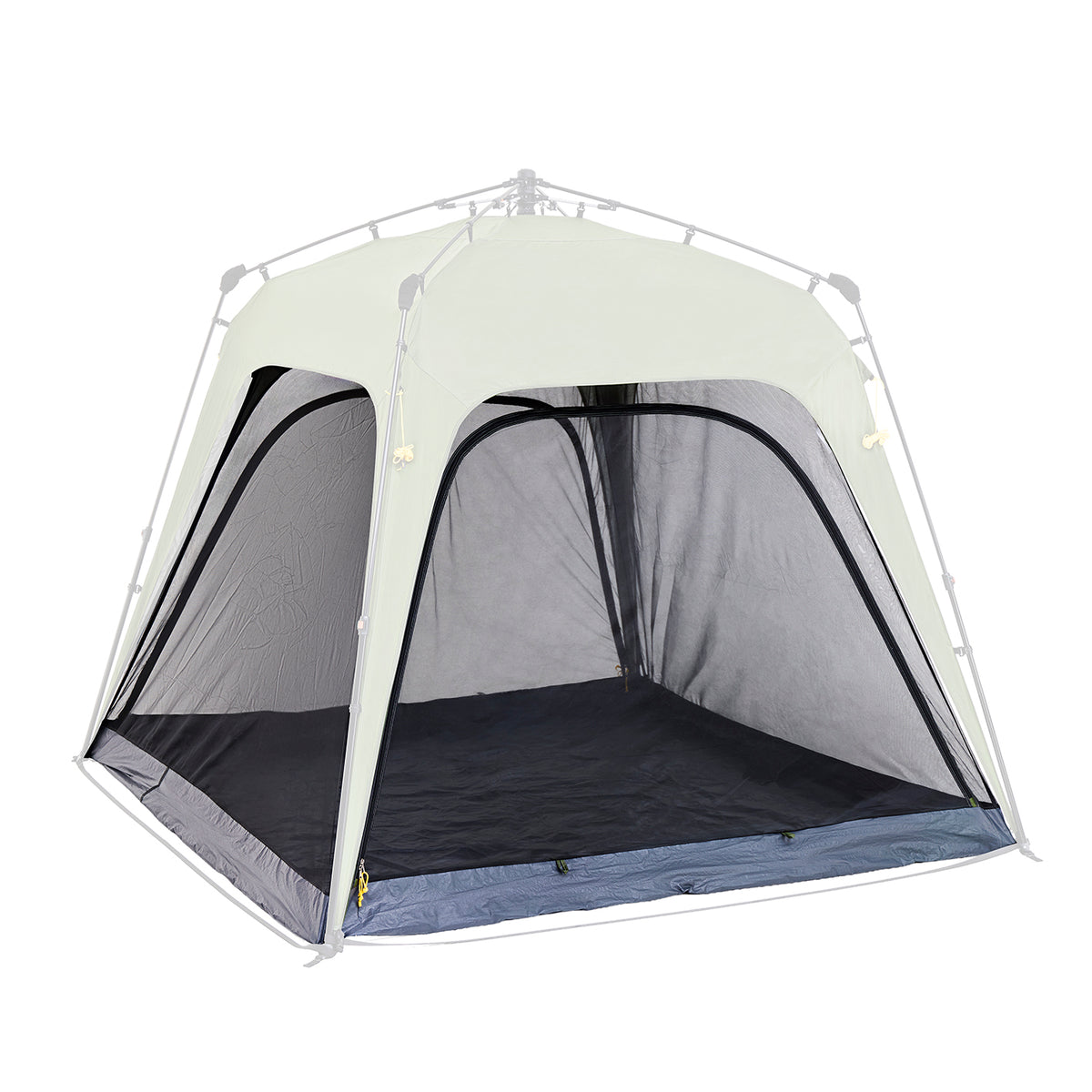 Moskitonetz Einbausatz für Pavillon - 240 x 240 x 175 cm - schwarz, mit feinem Netzgewebe zum Schutz vor Insekten und einfacher Montage