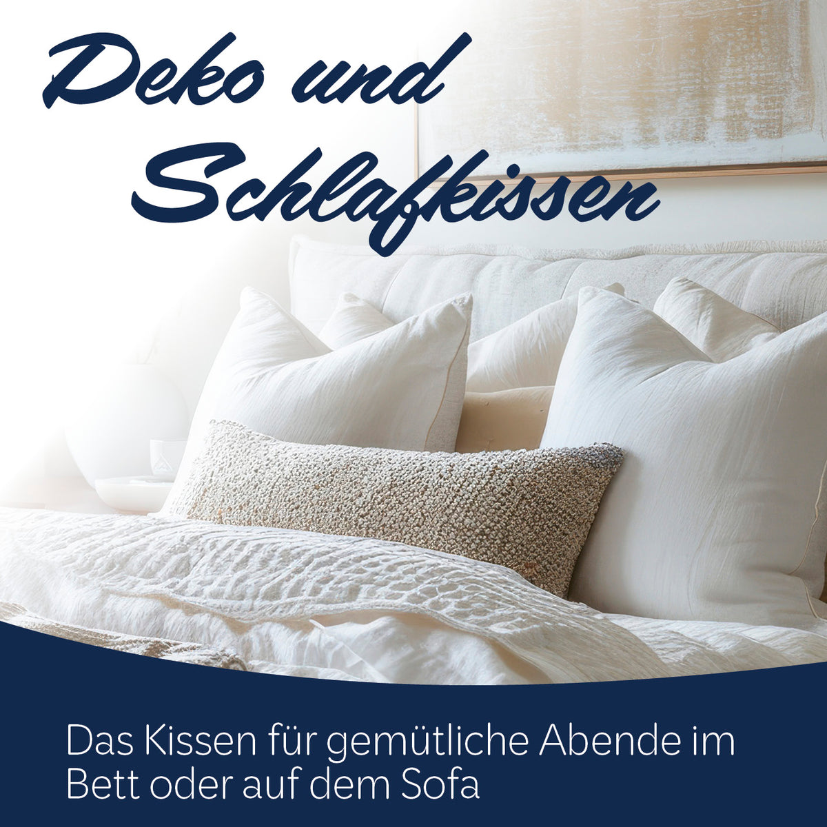 Microfaser Kopfkissen - Gesteppt - 40 x 80 cm - Weiß, waschbar, formstabil und ideal für Allergiker für erholsamen Schlaf.