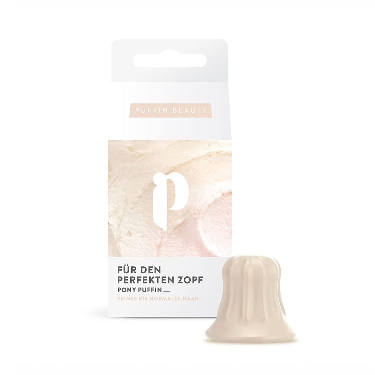 Haarstütze vanilla 3,5cm creme in Verpackung mit Produktlogo, beige Haarschmuck für feines bis normales Haar