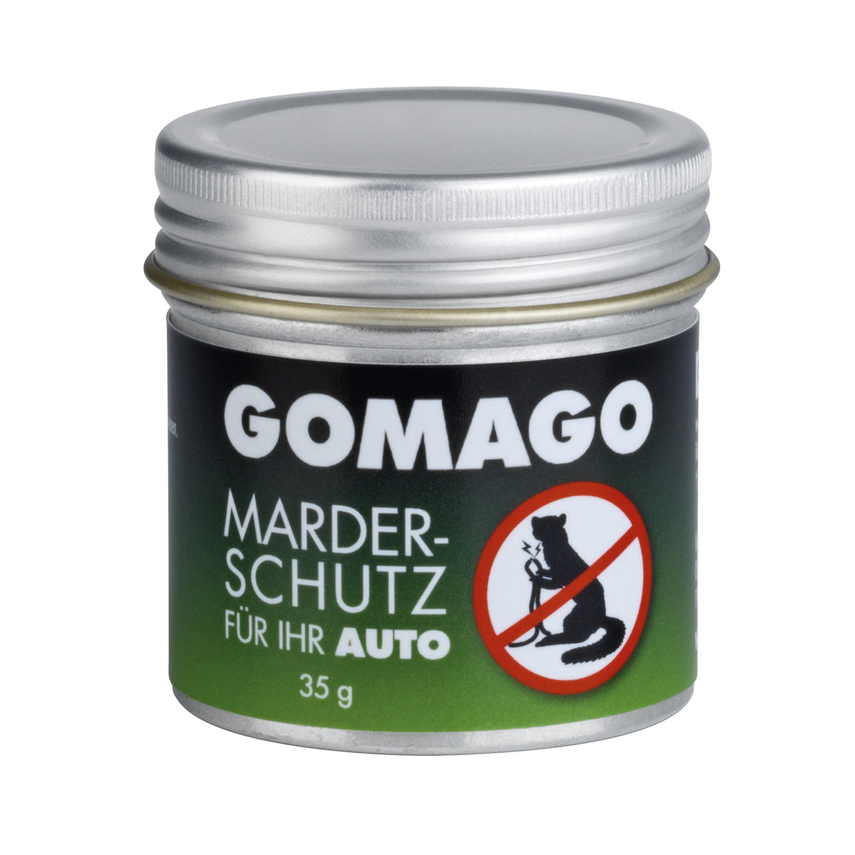 Mardervergrämung 2x Haus und 1x Auto, GOMAGO Marderschutzdose gegen Schäden durch Marder, sofort einsatzbereit, 35g Inhalt.