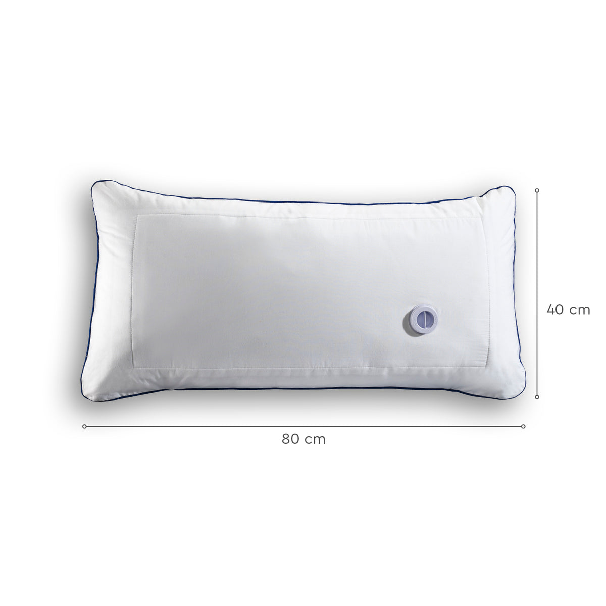 Wasserkissen - 80x40 cm mit Wassertank zur individuellen Härteanpassung, weiche Oberfläche und isolierende Beschichtung gegen Kälteverlust.