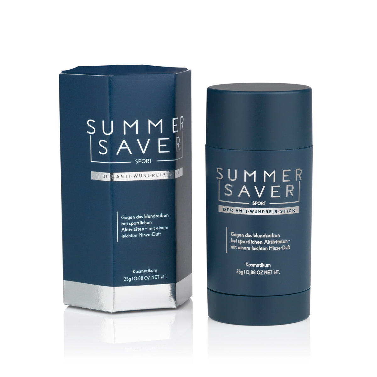 Kosmetikum - Anti-Wundreib-Stick - Sport - 25 g gegen Wundreiben bei Sport mit leichtem Minze-Duft, dermatologisch getestet, ideal für unterwegs.