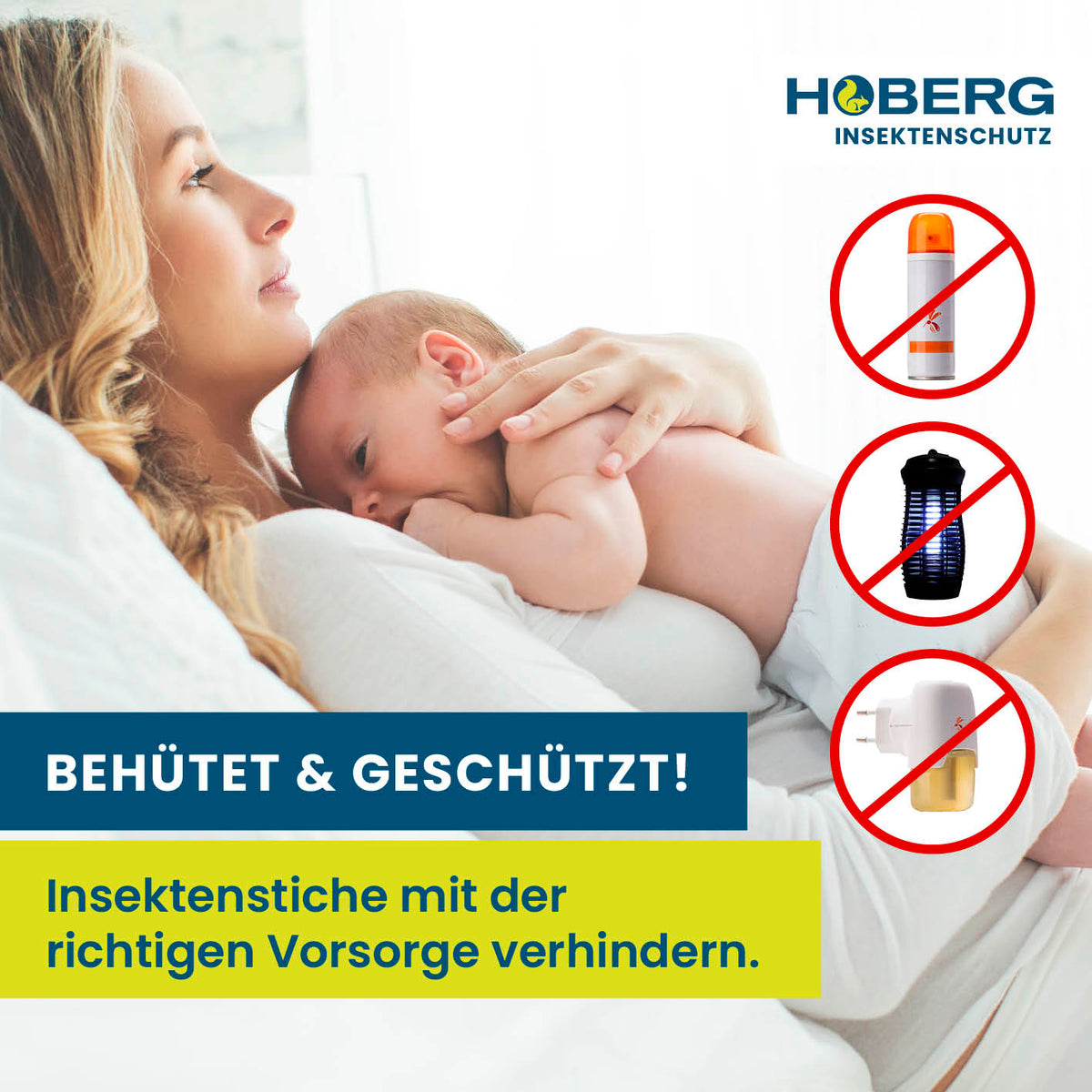 Insekten-Baldachin von HOBERG schützt Babys und Kinder sicher vor Insektenstichen ohne Chemie und Strom.