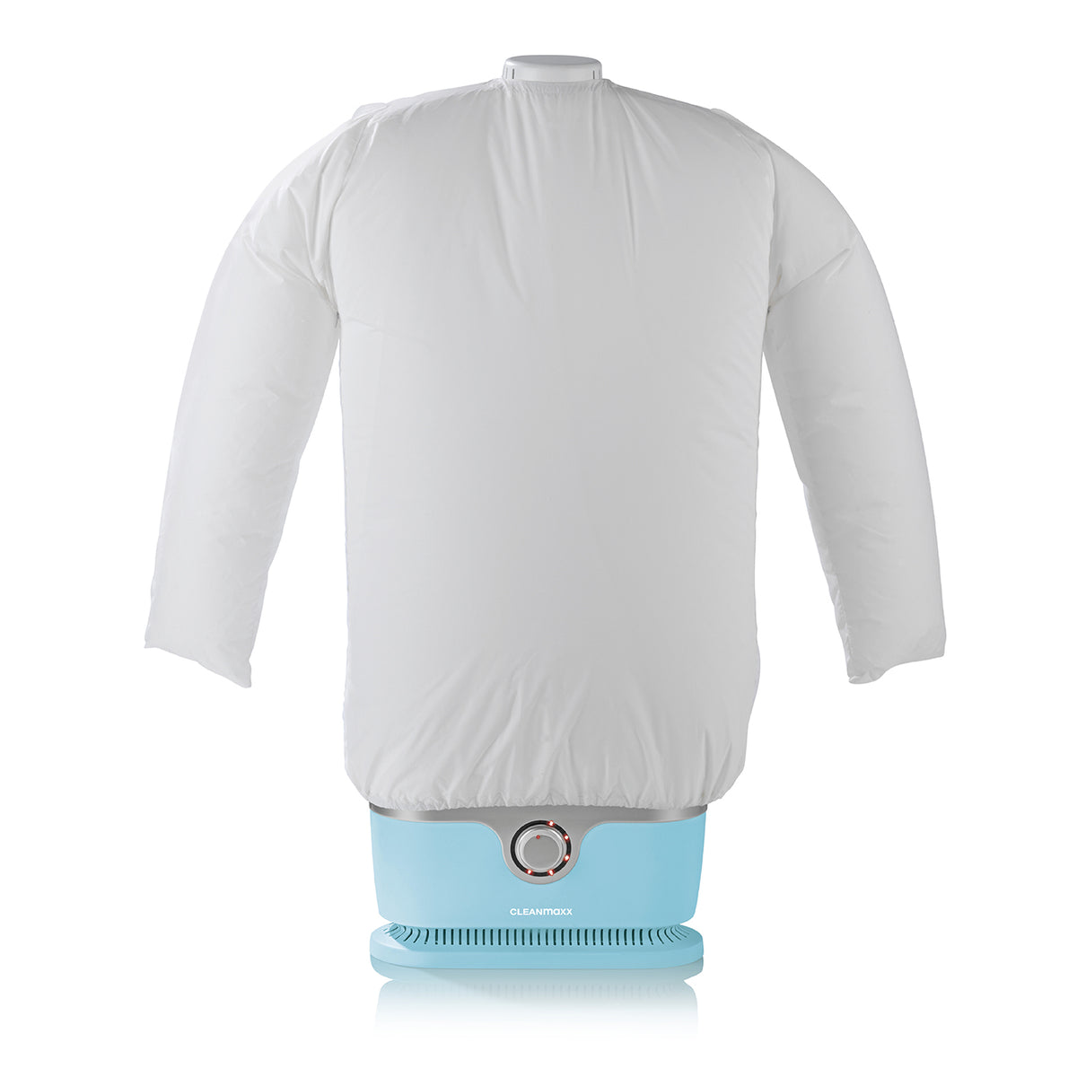Hemdenbügler PRO mit Hosenaufsatz - Blau, vollautomatischer Trockner und Bügler für faltenfreie Hemden und Blusen.