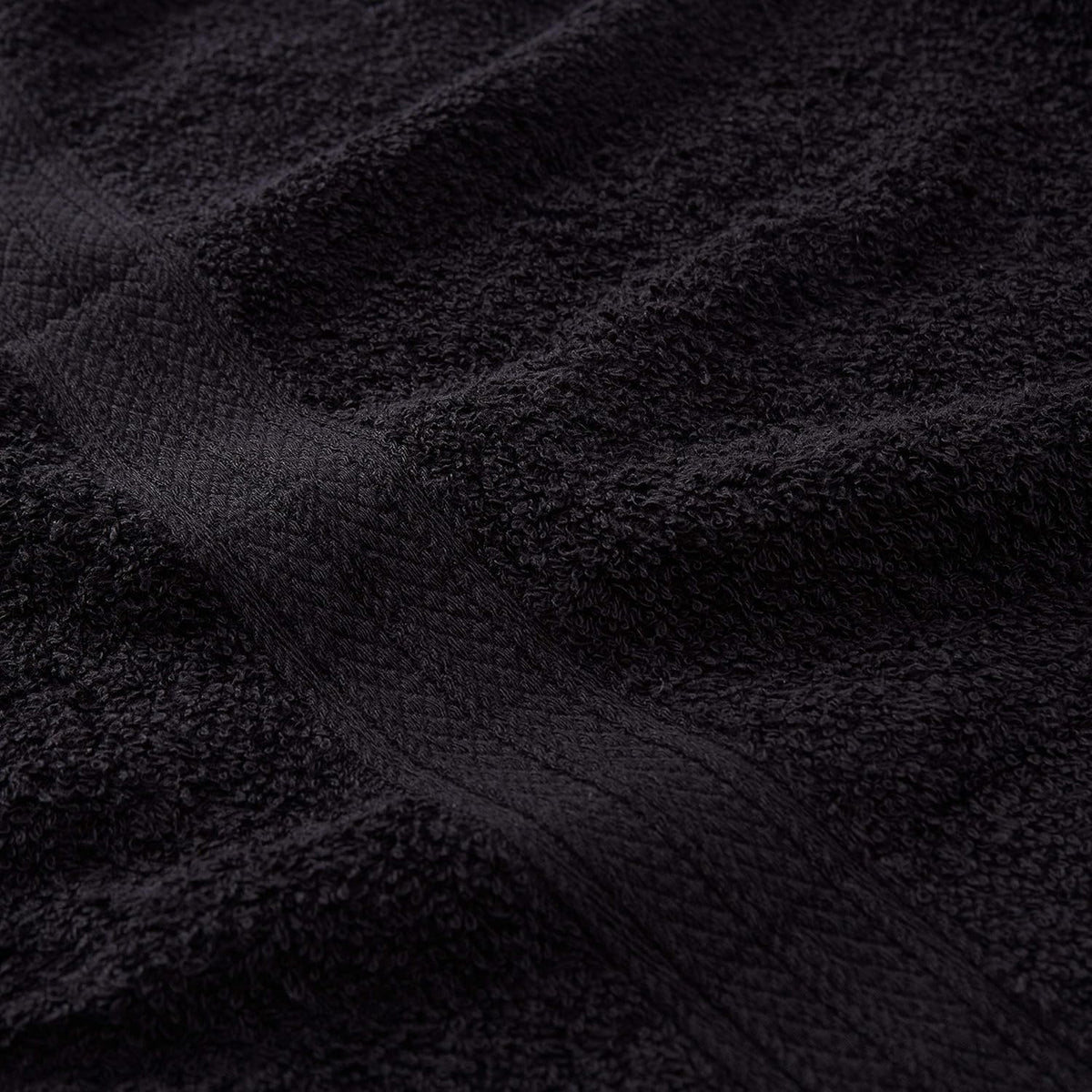 Premium Handtücher 4er-Set - 2 Handtücher 50 x 100 cm + 2 Badetücher 70 x 140 cm - Schwarz aus saugfähiger Baumwolle in Frotteequalität